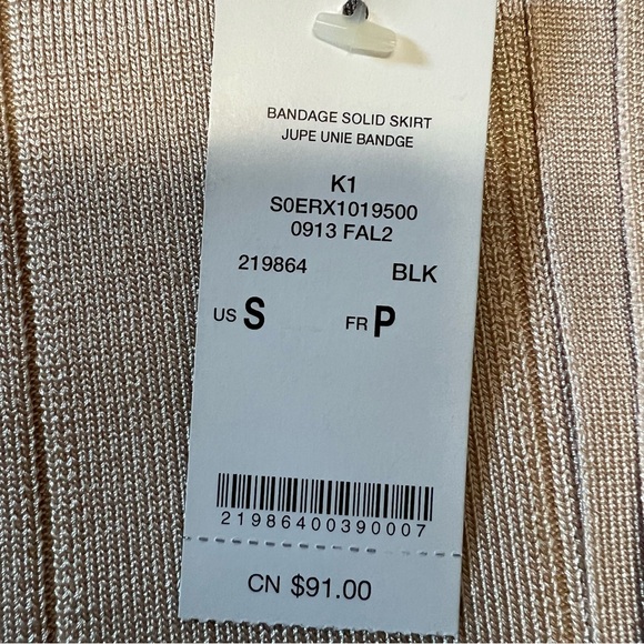 BEBE BANDAGE SOLID MINI SKIRT SZ Small - Picture 4 of 8